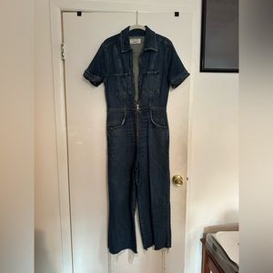 Reformation denim jumpsuit